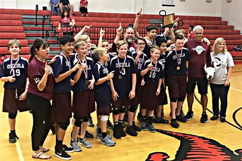 Oseola boys volleyball team 
